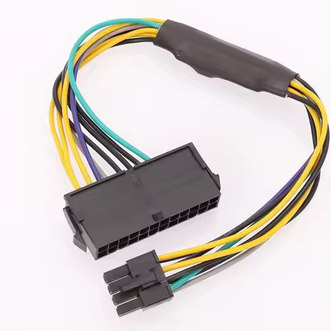 K3NB 30CM/11.8in For Dell Optiplex 9020 3020 7020 8-pin Power Cord ATX 24p To 8p Line