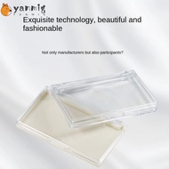 YANMIG Eyelash Storage Box,  Plastic False Lashes Show Box, Dust Proof Square Shape Storage Box