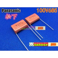 100V685K Original Panasonic CBB Capacitor 100V6.8 uf 685K ECQE1685KF P: 22mm