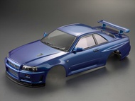 1/10 GTR R34 Skyline BNR34 RC PC drift body shell complete body 257mm Wheelbase 195mm Width for yoko