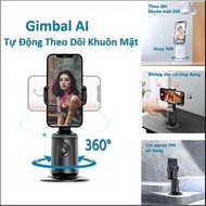 Giá Đỡ Điện Thoại Kiêm Gimbal AI Tự Động Xoay 360 Độ - Gậy Chụp Ảnh 4 Chân Kéo Dài 180 cm- Tripod Đi