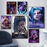 A-Arcane 2 Vi Jinx Ekko Vintage Poster HD Art Print Room Home Cafe Decor,No Frame Canvas Painting Gi