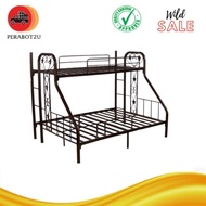 P2U YS Queen Single Super Strong Double Decker Bed Frame | Metal Bunk Bed | Queen Single Metal Bed | Katil Besi