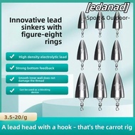 EDANAD Fishing Weight Sinker, Sinker Multi-Weight Kit Tube Plumb, Pendant Weight 3.5g 5g 7g 10g 14g 