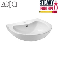 ZELLA L-211 WALL HUNG BASIN / SINKI BILIK AIR / WASH BASIN / BATHROOM SINK / TOILET SINK / TOILET BA