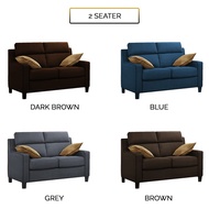 Living Mall Kim Series 2/3 Seater And 2/3 Seater High Back L-Shape Fabric Sofa In 4 Colours