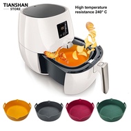 Tianshan Air Fryers Liner High Temperature Resistance Good Toughness Silicone Round Baking Pan Kitchen Supplies