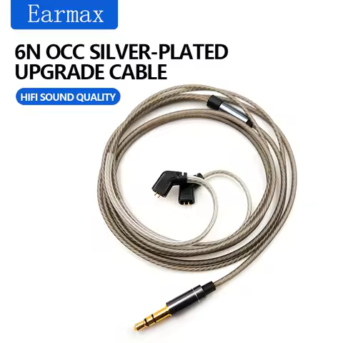 Silver Plated Headphone Cable 0.78 2-Pin for KZ C10PRO CS16 CA4 CKX CA16 C12 KBEAR KB06 KB10 CCA Ear