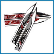▨ ↕ ◭ Toyota TRD Metal Sticker Fender Emblem for Vios Wigo Fortuner Grandia Hiace