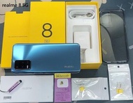 *典藏奇機*展示機出清-realme 8 5G 8G/128G 6.5吋螢幕 5千大電池 4800萬三鏡頭主相機 藍