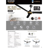 Khind Kipas Siling 60" BLDC Ceiling Fan With Remote Control White CF683DC WHITE
