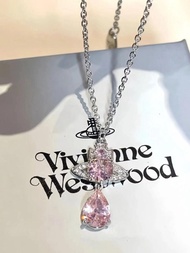 Vivienne westwood 西太后 粉色人魚淚頸鍊 項鍊