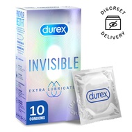 Durex Condom - Invisible Extra Lubricated (52mm)