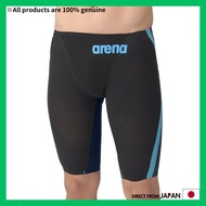 [Arena] Men's Swim Racing Spats (Half Leg) Black and Blue (BKBL) SS