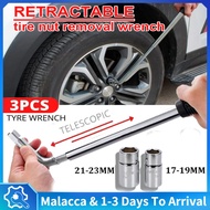 3PCS Wheel socket wrench Tyre Wrench Heavy Duty Wheel Wrench L Shape Socket Wrench Extendable Wheel