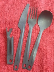 ชุดช้อนส้อม ท่องเที่ยว เดินป่า แคมปิ้ง Lixada