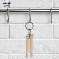 Simhoa Wood Drumsticks Percussion Keyring Drumstick Keychain for Thanksgiving Mothers