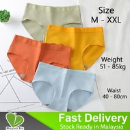 Women Cotton Mid Waist Graphene Breathable Sexy Panty Underwear Classic Soft Fabric Plain Simple Fem