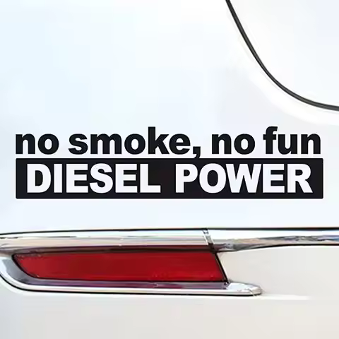 30*7CM Fashion NO SMOKE NO FUN DIESEL POWER Vinyl Decoration Car Sticker Decals Graphical
