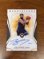 高端木盒 10編 On Card Auto- Karl Anthony Towns 2019 Panini Opulence Magnificent Auto #NBA CARD #球星卡 #親簽