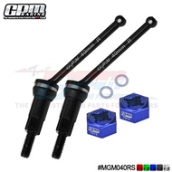 4140 MEDIUM CARBON STEEL REAR CVD DRIVE SHAFTS (40MM) WITH 7075 ALLOY WHEEL HEX FOR ARRMA 1/16 MOJAV