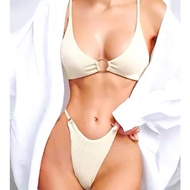 Little Whale Small Pit Strip Bikini Swimsuit Multi-Piece Sexy Slimmer Look Girls Swimsu Bikini Set B