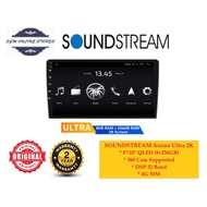 SOUNDSTREAM ANZUO ULTRA Series 9inch /10inch 2K QLED (8+256GB) Android Car Player with 360 Camera Support DSP 4G SIM Ori