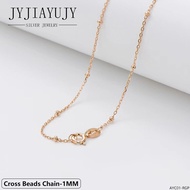 JYJIAYUJY 100% เงินสเตอร์ลิง S925สร้อยคอการออกแบบที่แตกต่างกัน/ความยาวทองคำสีกุหลาบเครื่องประดับชุบข