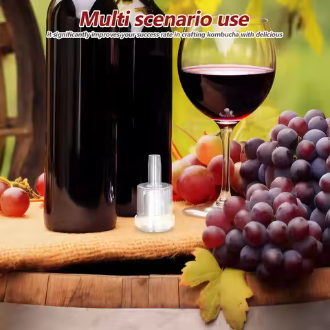 3Pcs Fermentation Airlocks Bubble Airlock One-Way Valve for Home Brewing Wine Beer Mead Kombucha Cid