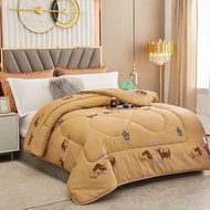 Winter Camel Wool Bedspread Comforter Warm Quilt Weighted Blanket Camel Hair Quilt Duvet Bedding Cou