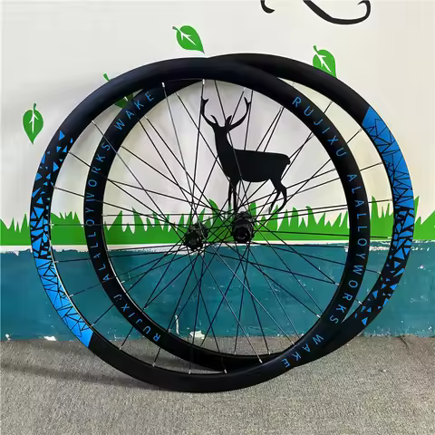 GRAVEL 700C RUJIXU 6 Palws Ratchet 36T deep 30/35/45mm wheel road bicycle disc brake wheelset alumin