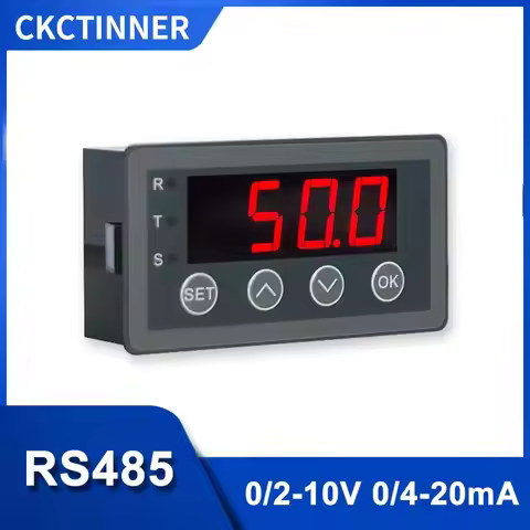 DC 0/2-10V 0/4-20mA Analog Input Display Meter Digital Display Meter Table HXDSBOXAI-NR/485/RL Versi