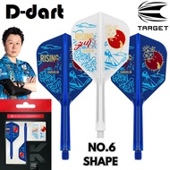 TARGET K FLEX DARTS FLIGHT-【No.6】SHAPE (HARUKI MURAMATSU) K-Flex Integrated Dart Flights and Shafts