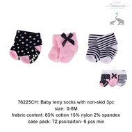 Little Treasure  Nb Terry Socks 3pk 0-6M - 76225