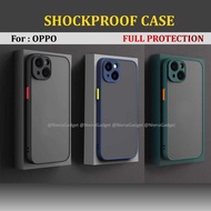 OPPO A79 A17 A96 A93 A15 A54 A31 A3S A5S F9 F11 PRO A53 A37 Matte Shockproof Case Hard Cover Casing