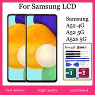 Original AMOLED For Samsung Galaxy A52 4G 5G A52s 5G LCD Display Touch Screen With Frame Replacement