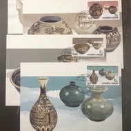 4 Postcards With Real Stamps