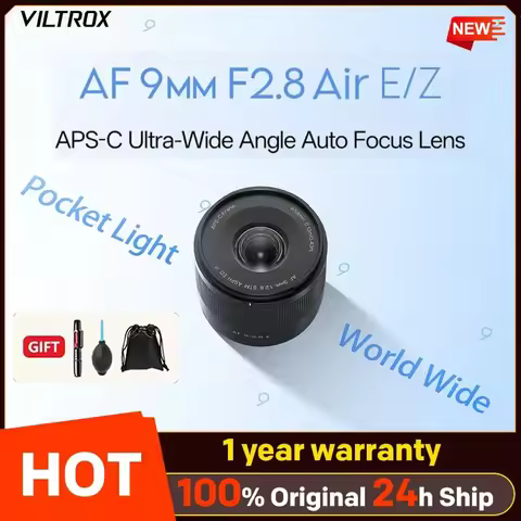 Viltrox AF 9mm F2.8 Air E/Z APS-C Auto Focus Camera Lens Wide Angle Prime Lens for Nikon Z50 for Son