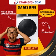 Samsung Mesin Basuh 2in119/11kg 17/10kg 10/6kg 8.5/6kg Front Load Washer Dryer with AI Ecobubble™