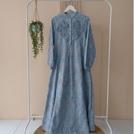 Takana Denim Dress - Denim Embroidered Dress - Muslim Dress - Beautiful Dress