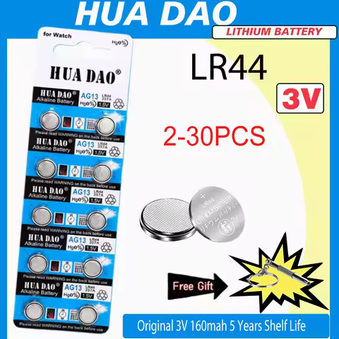 2-30PCS High Capacity LR44 Batteries L1154F AG13 SR44 A76 Premium Alkaline Battery 1.5V Button Coin 