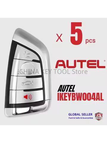 5PCS Autel IKEYBW004AL BW004ALUniversal Smart Key 4 Buttons For BMW For Autel Smart Key For KM100 IM