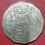 koin asing 50 cents Australia 1976 TP 3251