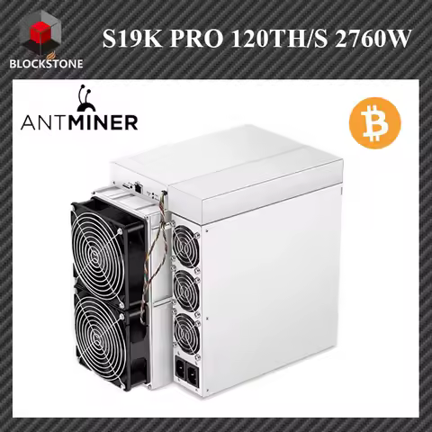 Antminer S19k Pro 120Th/s BTC Miner 2760W SHA-256 Antminer S19kpro Asic Bitcoin Miner With PSU Antmi
