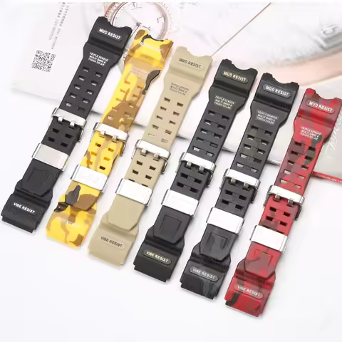 Camouflage GWG1000 Master Watch Accessories For Casio MUDMASTER Gwg1000 Men's Watchband With Stainle