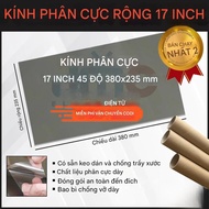 1 17 Inch 45 polarized film | LCD 380×235mm | Anti-Glare, Clear Display, Easy to Apply