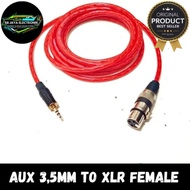 3.5mm jack to XLR female cable stereo mini jack cable to XLR female 50cm-5meter