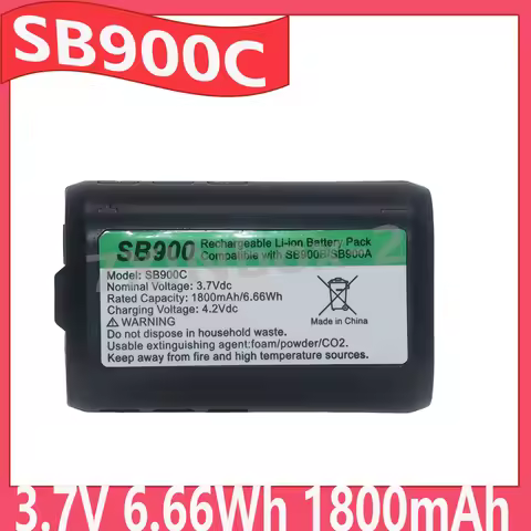 SB900C SB900A SB900B 3.7V 6.66Wh 1800mAh Rechargeable Battery For Shure QLXD1 QLXD2 ULXD1 ULXD2 PSM 