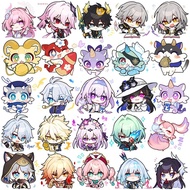 Honkai: Star Rail Anime Figure Acrylic Keychain Anaxa Cyrene Cerydra Hyslens Model Plate 4pc/set Key