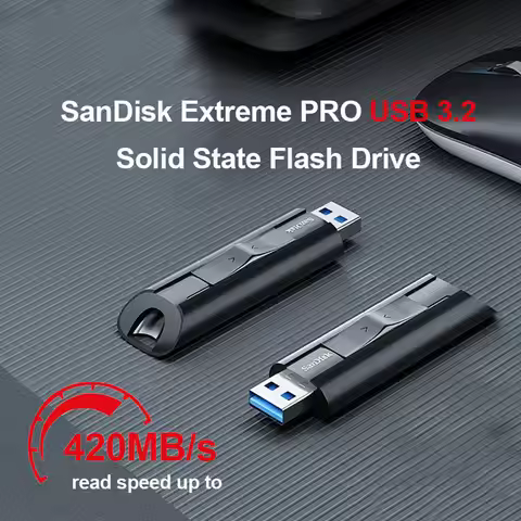 SanDisk Extreme PRO USB 3.2 Solid State Flash Drive 128GB 256GB 512GB 1TB USB 3.2 Gen 1 SDCZ880 Blaz